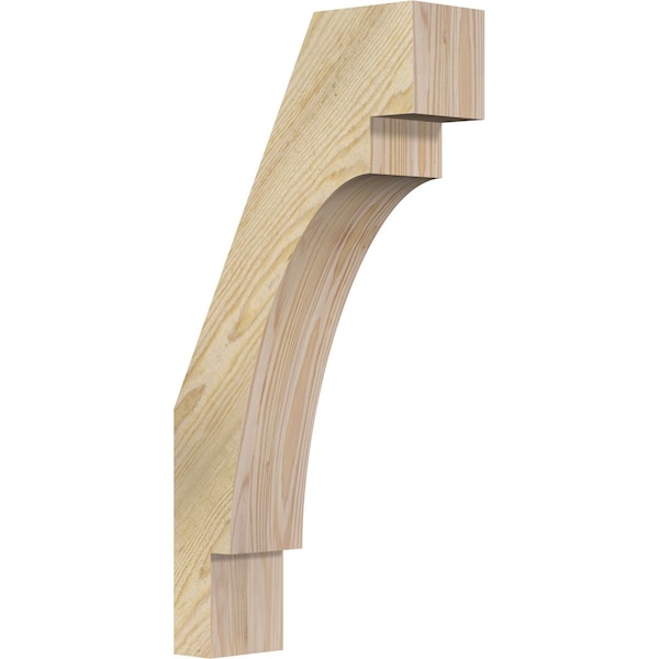 Ekena Millwork 4"W x 12"D x 24"H Merced Rough Sawn Knee Brace, Douglas Fir BRC04X12X24MRC00RDF - main